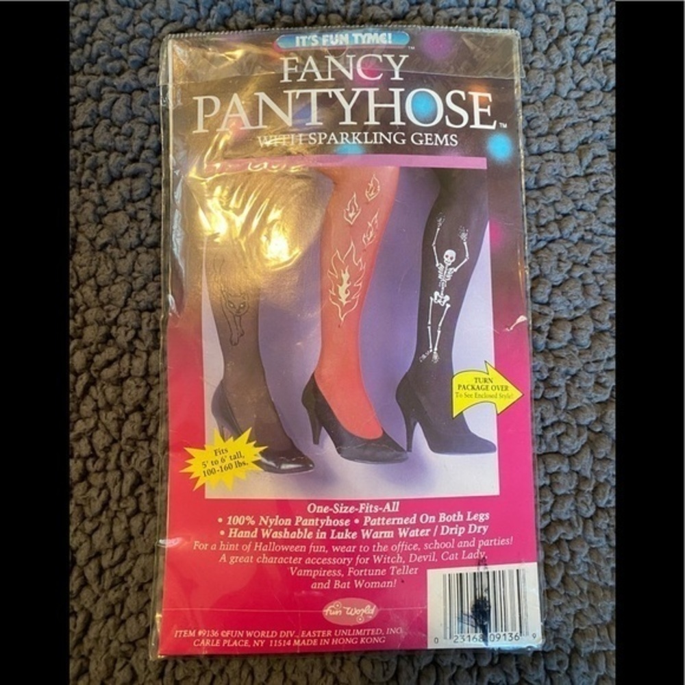 Fancy red pantyhose one size fits all